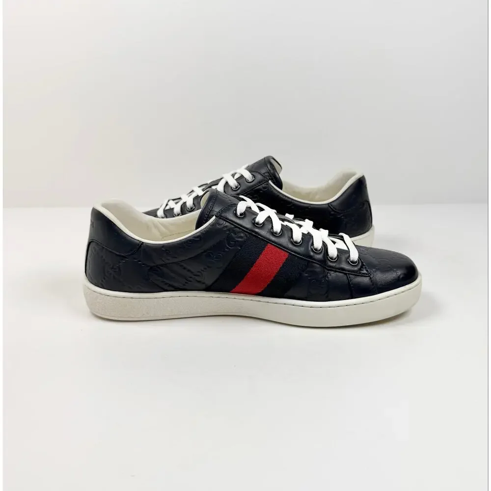 Size 8US - Gucci Ace GG Leather Monogram